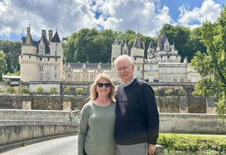 Travelers Karen and Mike from the USA in the Loire Valley Travelers Karen and Mike from the USA in the Loire Valley