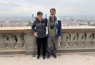 Travelers Judy & Michael in Lyon