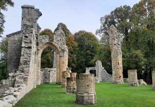 Montfaucon - the remains of a shelled town in Verdun