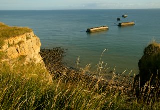 Remains of the Mulberry port in Arromanches Remains of the Mulberry port in Arromanches - ©CRT Normandy