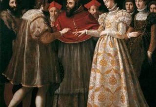 Wedding of Catherine of Medici  Henri II by Jacopo Da Empoli