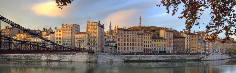 Lyon along the Saône river