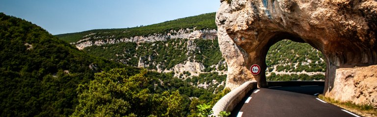 The road through Gorges de la Nesque