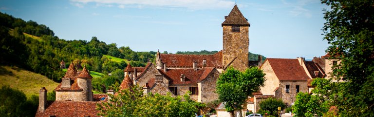 Beautiful French countryside village
