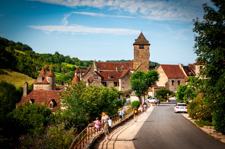 Beautiful French countryside village