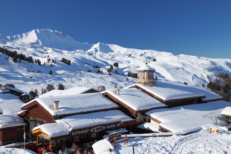 Ski resort in the French Alps