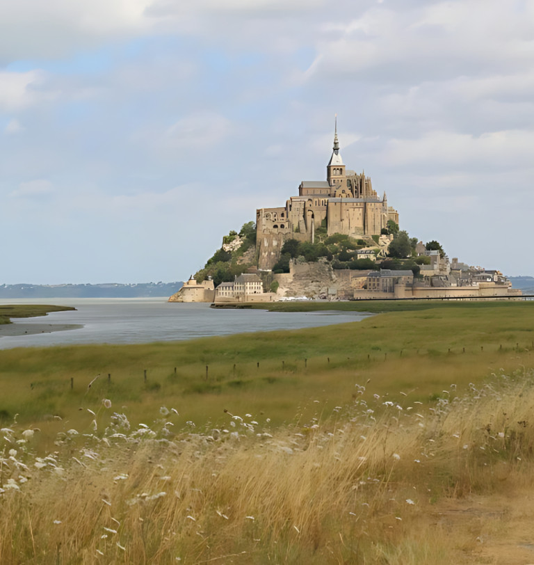 Mont Saint Michel Abbey and Bay, Normandy
