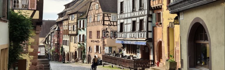 The village of Riquewihr in Alsace Little Venice in Colmar, Alsace