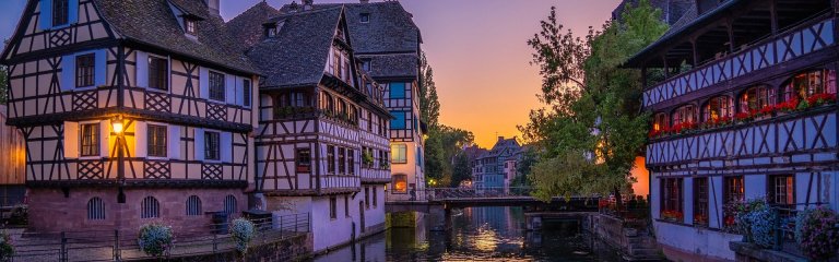 Strasbourg at dusk