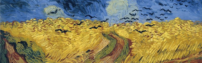 Van Gogh's oil painting Wheatfield with Crows