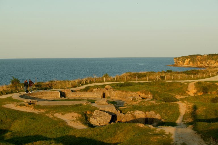 Pointe du Hoc fighting site during the battle of normandy - French ancestry - ww2 family history