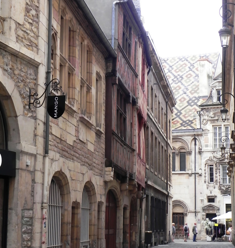 Dijon charming street view