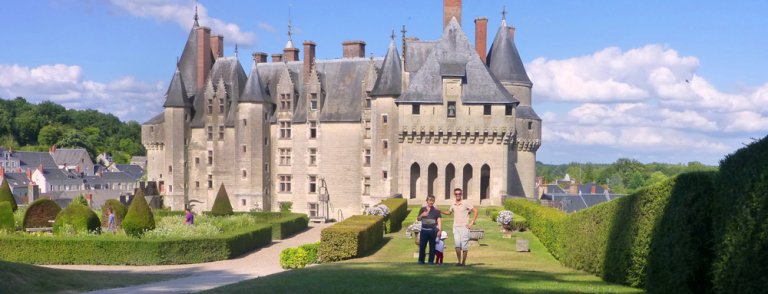 The family in the castle of Langeais