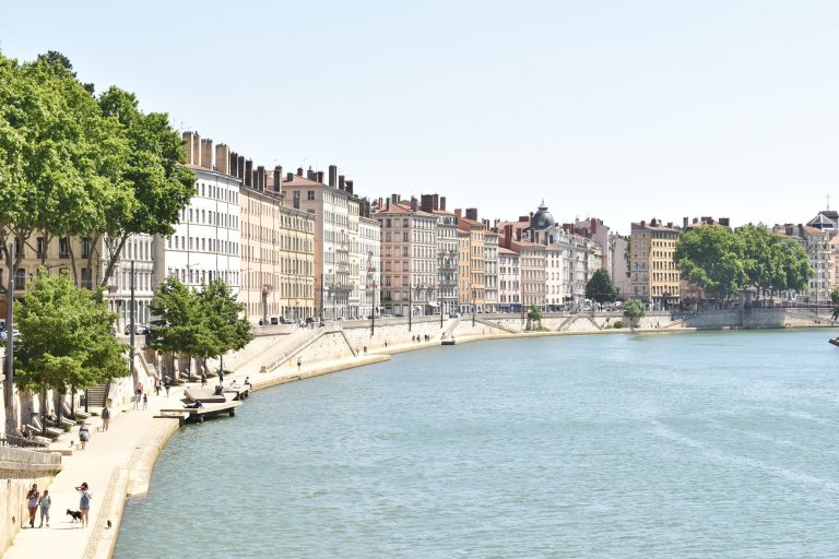 Lyon France and the Rhone River