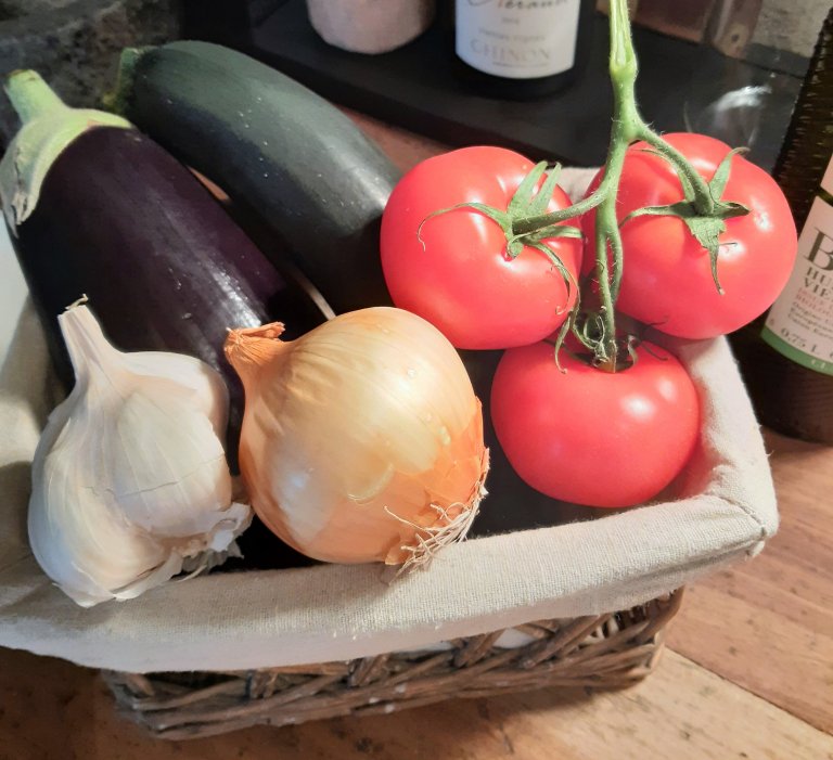 Vegetables for Tian de Ratatouille recipe