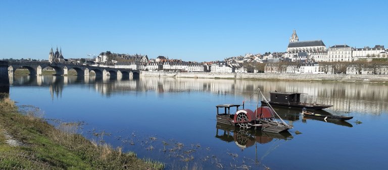 View of Blois from the bike path