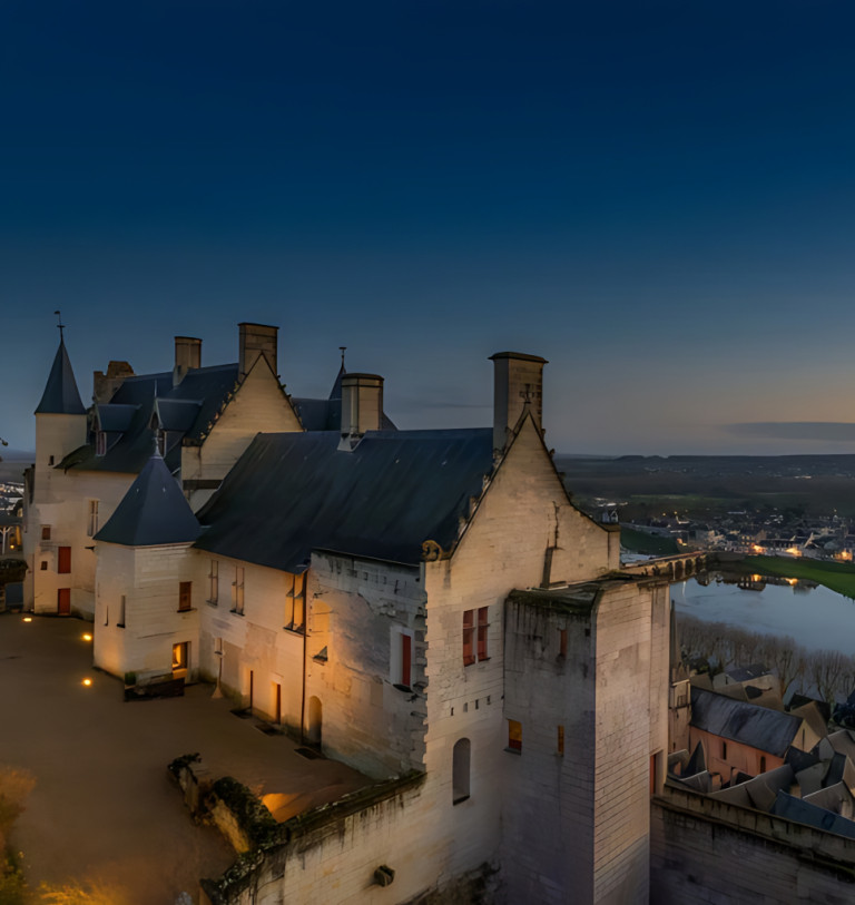 Chinon by night