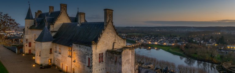 Chinon by night