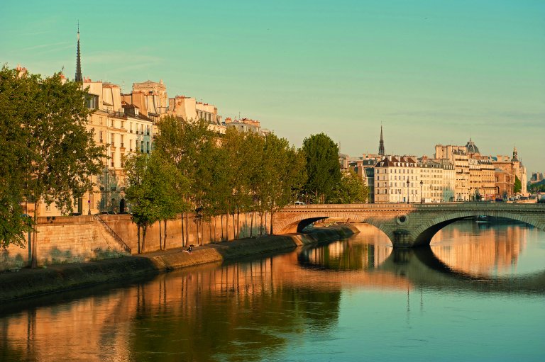 The Seine river in Paris