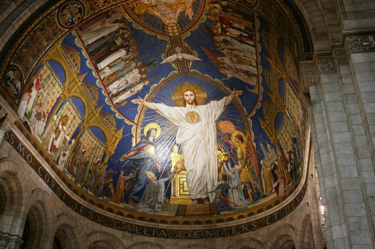 Jesus mosaic - Sacre Coeur, Paris