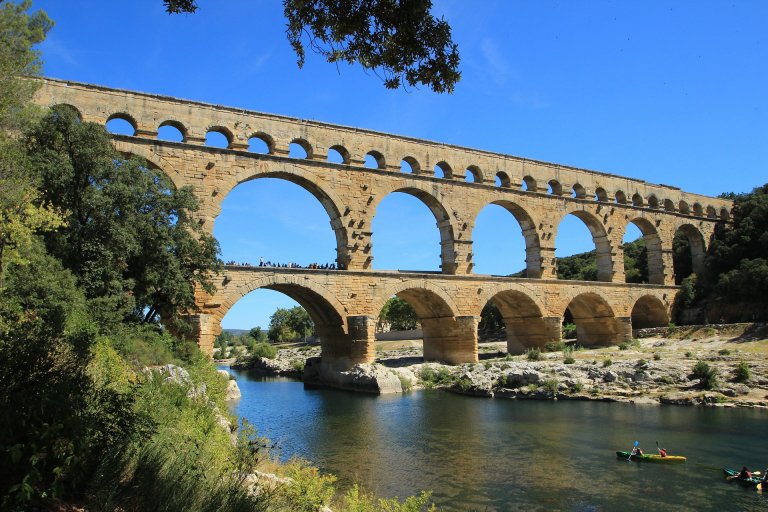 Pont du Gard Roman Bridge in Provence
