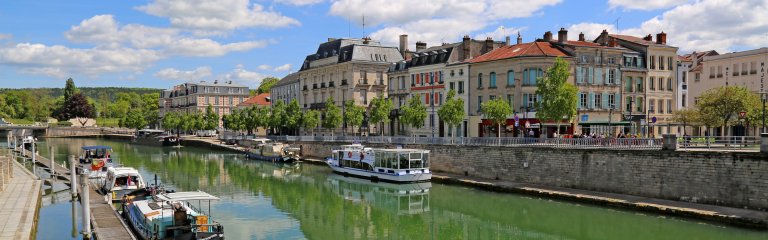 The Meuse river in Verdun