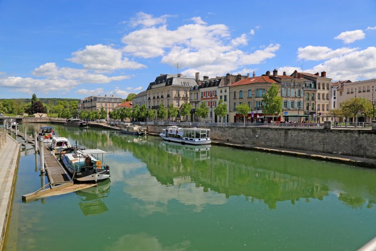 The Meuse river in Verdun