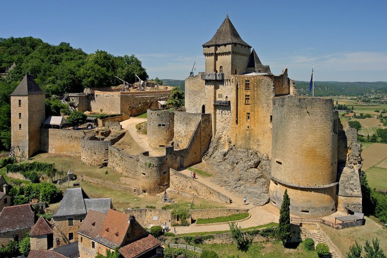 Castelnaud medieval castle in Dordogne