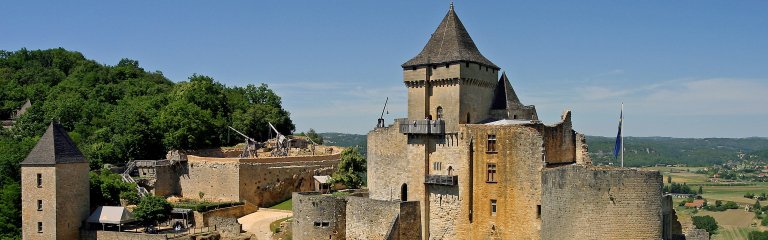 Middle Ages castle in Dordogne