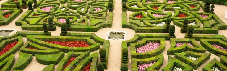 Villandry French style gardens