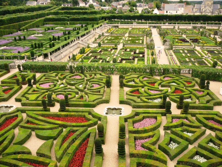 Villandry French style gardens