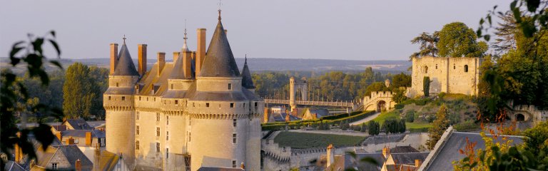 Langeais town in the Loire Valley