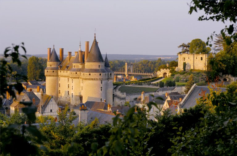 Langeais town in the Loire Valley