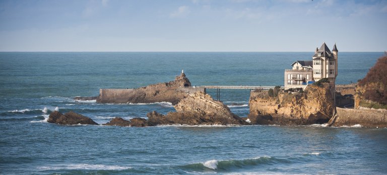 Emmy Martens Vigens Rock - Rocher de la Vierge in the Basque Coastline