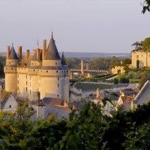 Langeais town in the Loire Valley