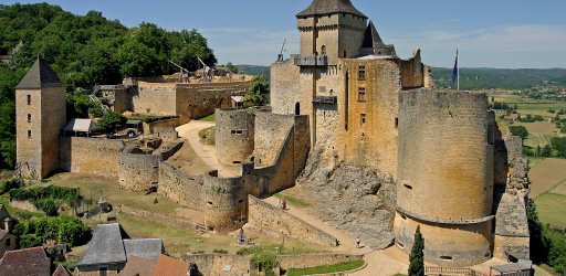 Middle Ages castle in Dordogne