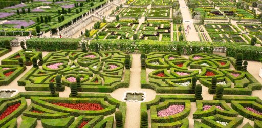 Villandry French style gardens