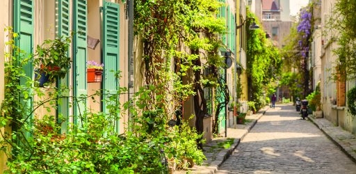 You may not believe it but this is a Paris street...