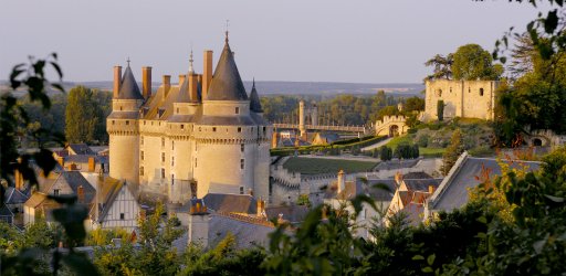 Langeais town in the Loire Valley