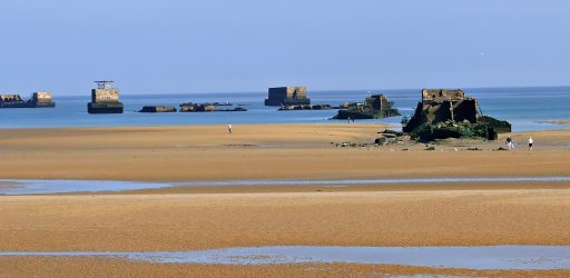 WWII landing sites on the beach