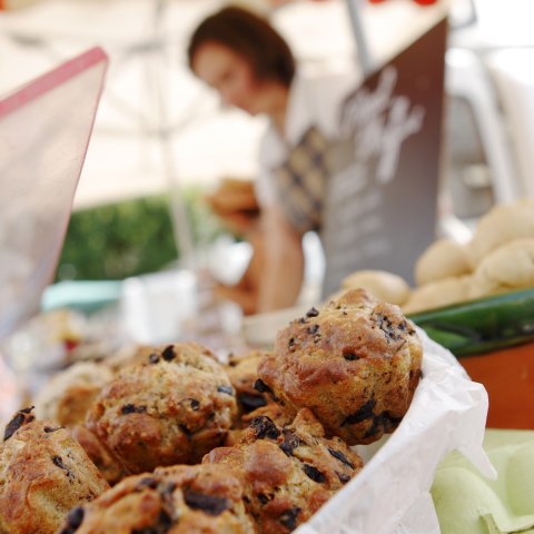 At the farmers market
