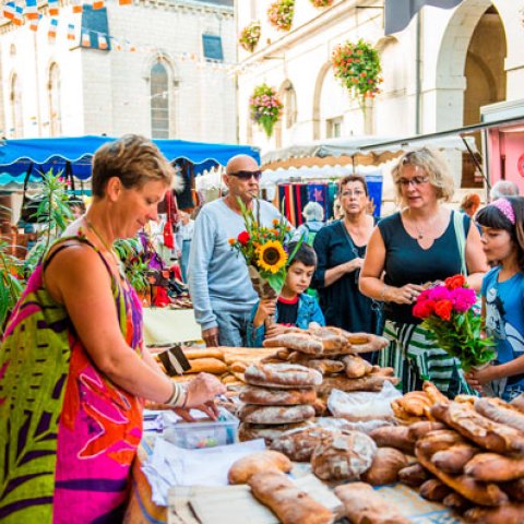 Market day in the Loire