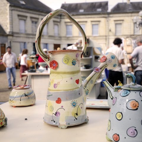 Pottery market in Langeais