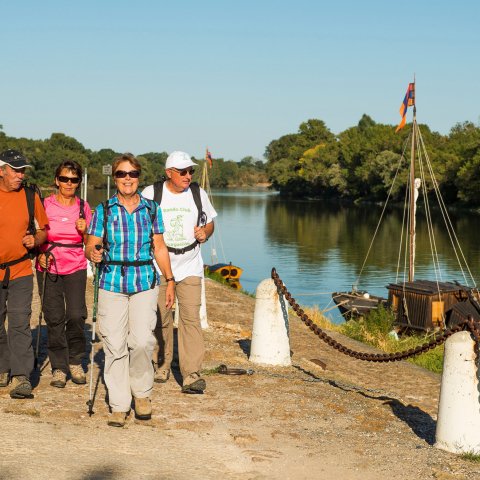 Walking along the Loire river