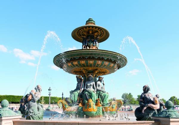 Concorde fountains in paris