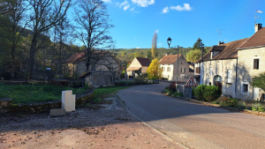small town road in Burgundy