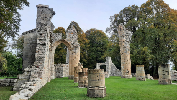 Ruined town of Montfaucon d'Argonne, destroyed during the Battle of Verdun in World War 1