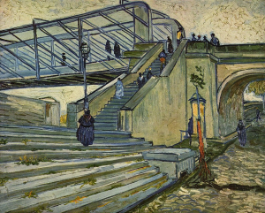 van Gogh's painting, 'The Bridge at Trinquetaille' in Arles, which you can see on a van Gogh walking tour Arles