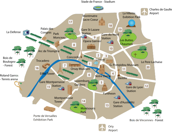 Paris General Map