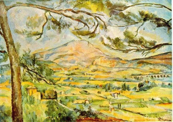 mont sainte victoire by cezanne in 1887